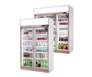 玫瑰金玻璃門飲料櫃