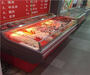 深圳生鮮超市鮮肉櫃冷藏櫃案例